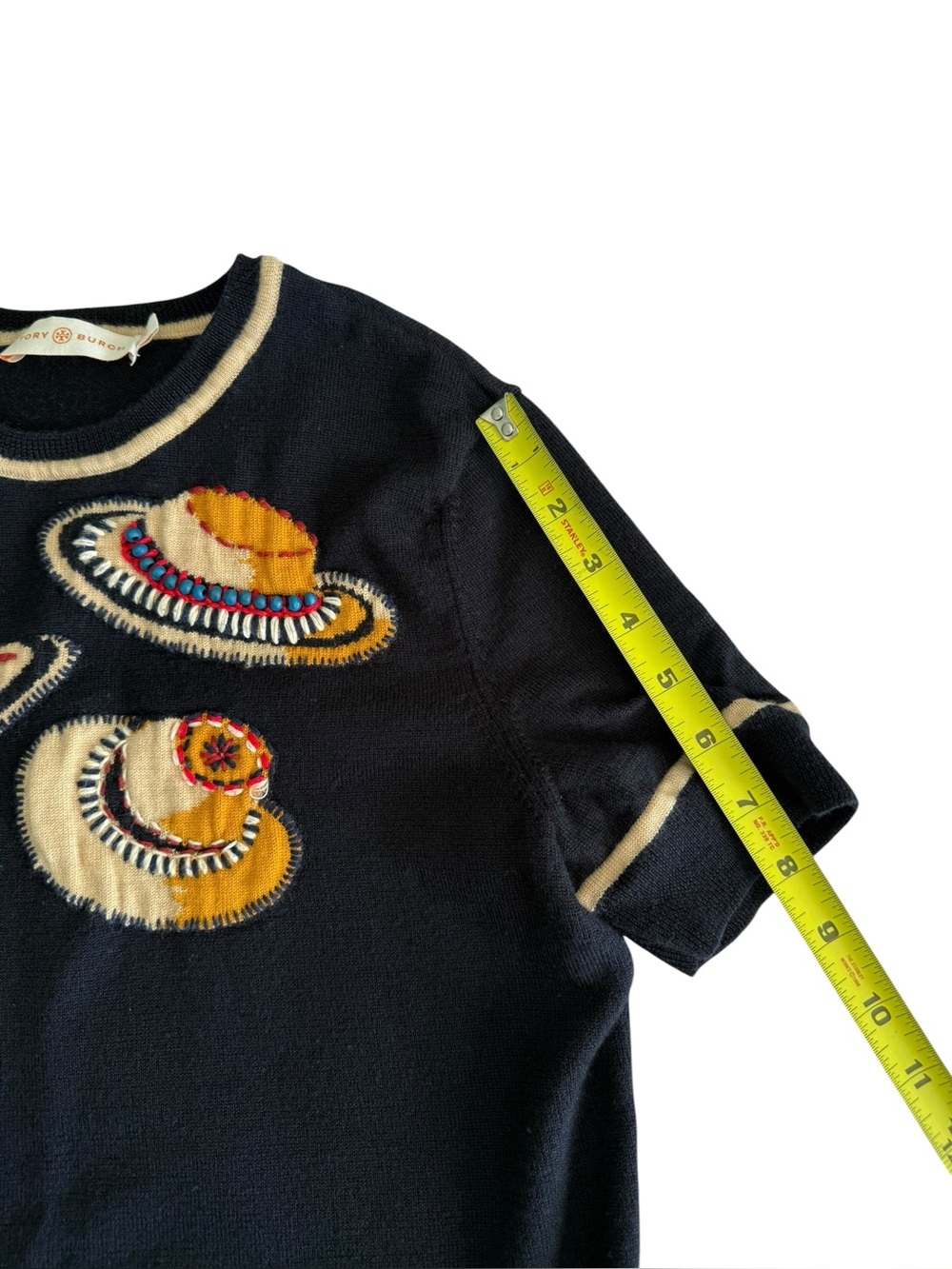 Tory Burch Merino wool sweater/ top size medium S/M - Picture 9 of 13